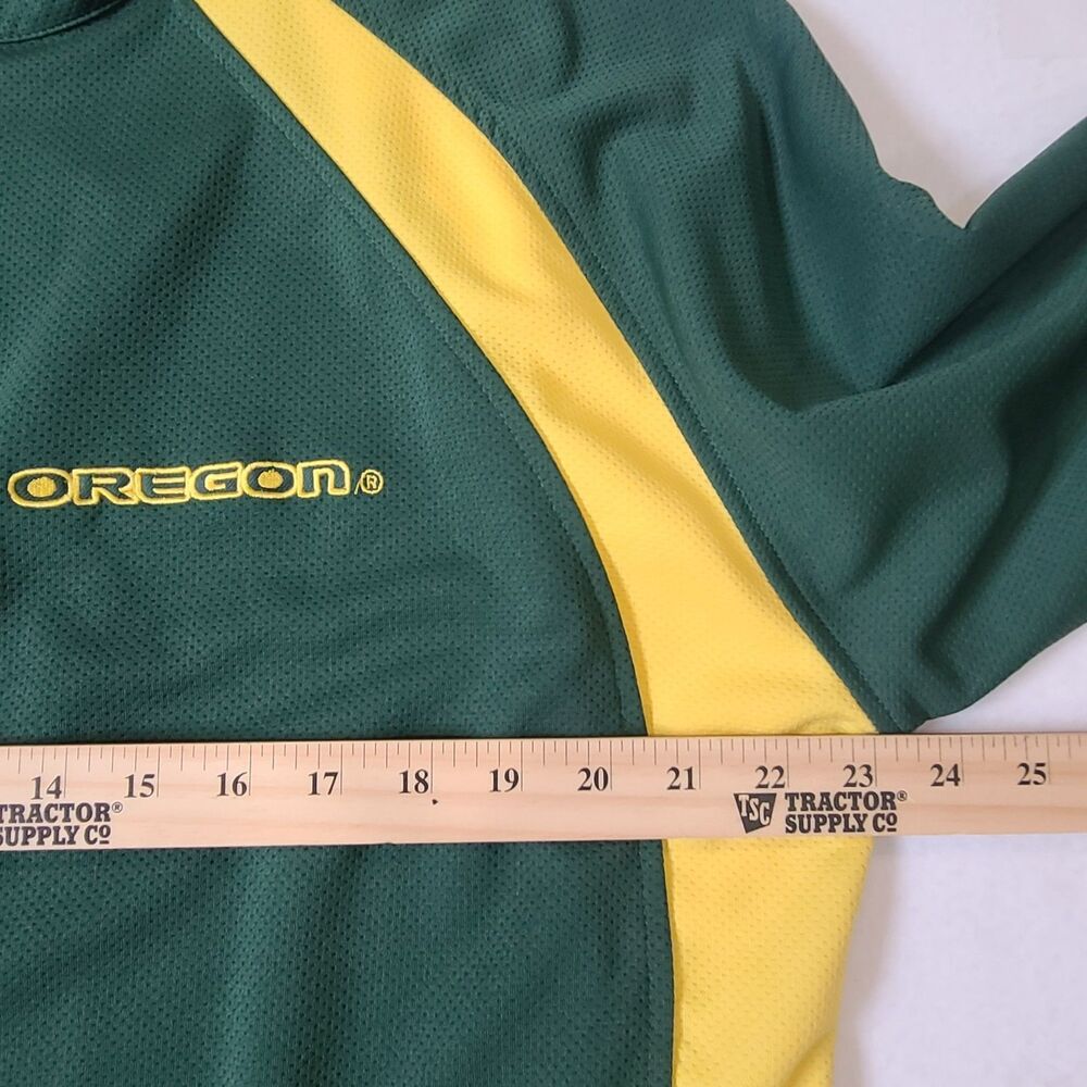 Oregon Ducks Colosseum Performance Full Zip Jacket XL Adj Hem Green/Yellow - Picture 6 of 11